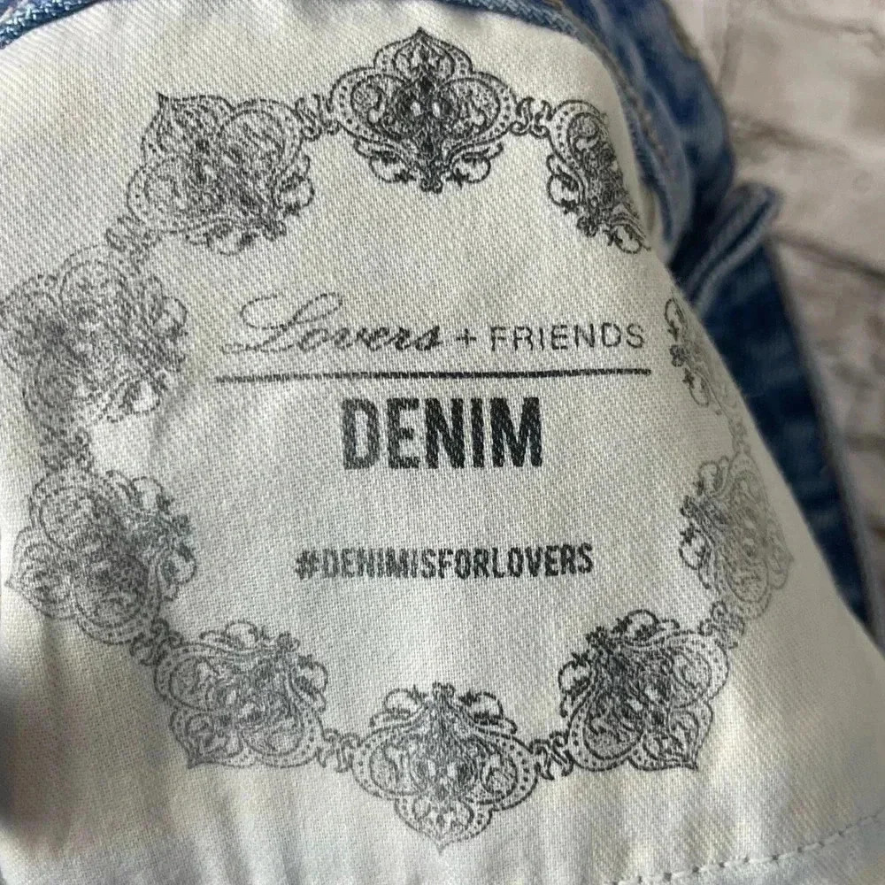 Lovers + Friends DENIM The Jack Jean Shorts Size 28 Distressed Cotton Cut Off - Picture 5 of 10